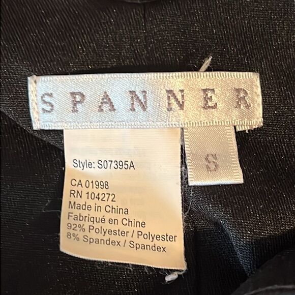 Spanner Black with White Polka Dots Sleeveless V Neck Maxi‎ Dress Size S - Picture 12 of 12